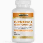 Nature's Lab Gold Turmeric Joint Complex - Biocell Collagen, Hyaluronic Acid, C3 Curcumin, MSM - 120 Capsules