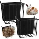 2pcs Rabbit Hay Feeder,Guinea Pig Hay Feeder with Heavy-Duty META...