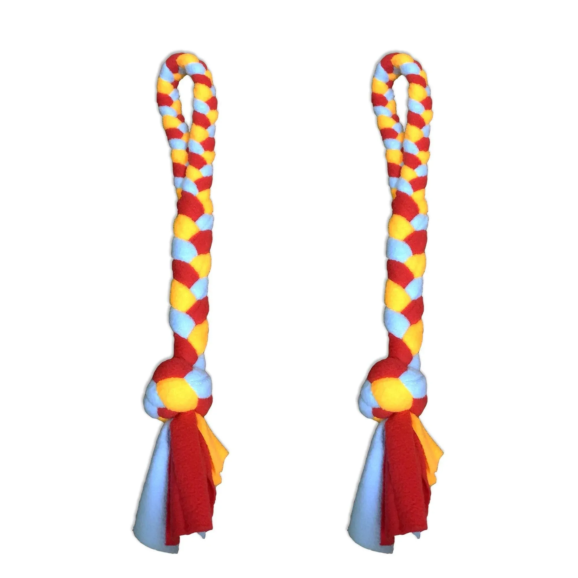 Dewonch Dog Fleece Rope Teaser Toy as Replacement to Chase and Tug (A-2PCS)