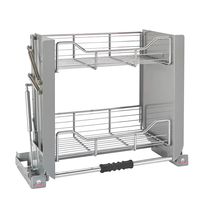 Rev-a-shelf 24" Kitchen Pulldown Wall Cabinet Shelf System, Chrome, 5pd-24crn