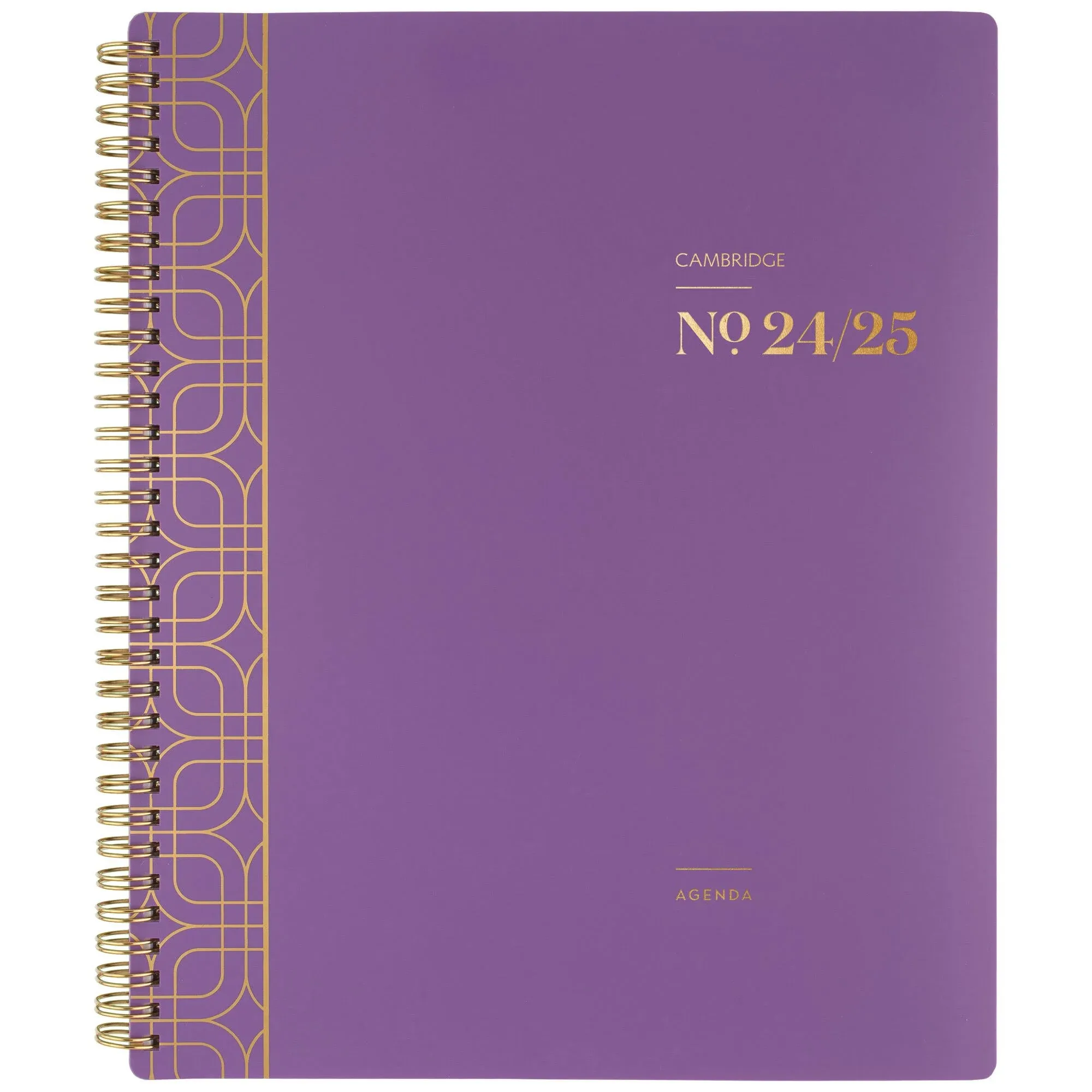 Cambridge Planner 2024-2025 Academic, Weekly & Monthly, 8-1/2" x 11", Large, WorkStyle Balance, Purple Swirl (1606-905A-19)