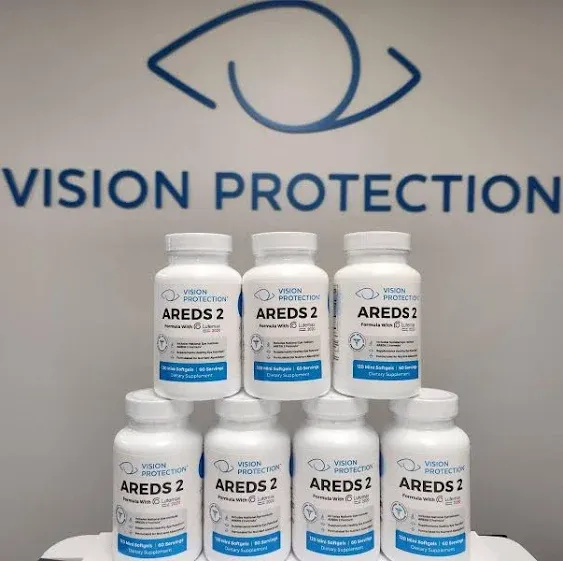 Vision Protection AREDS 2 Eye Vitamin & Mineral Supplement for Ocular Health, Lutemax 2020 with Natural Eye Institute AREDS 2 Study Ingredients