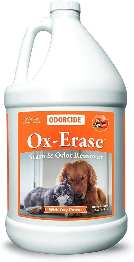 Odorcide Pet Urine Carpet Cleaner Stain Remover Concentrate – Pet Stain and Odor Remover - Pet Odor Eliminator w/Safe, Non-Enzymatic Formula (128 oz)