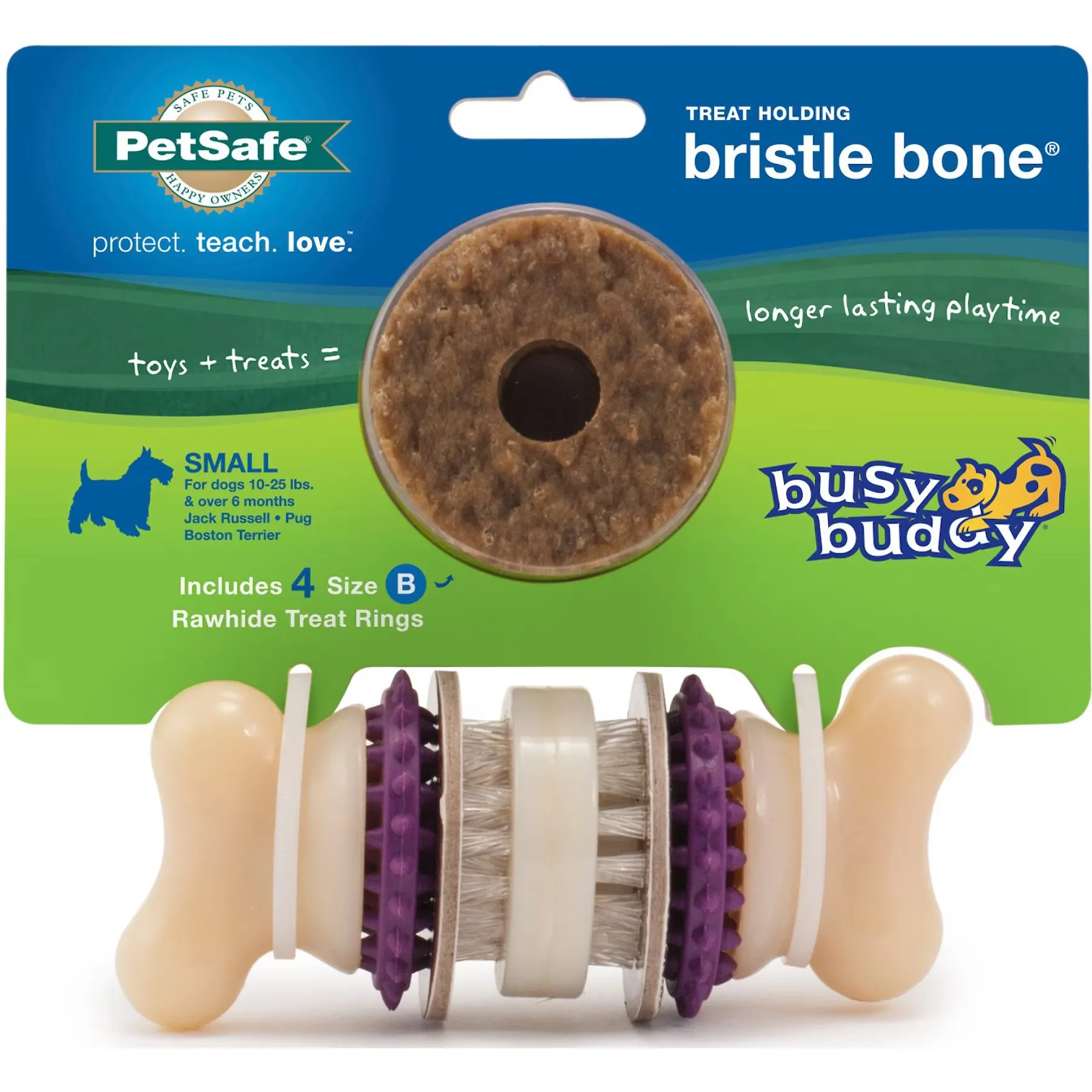 PetSafe Dog Toy Busy Buddy Bristle Bone Small