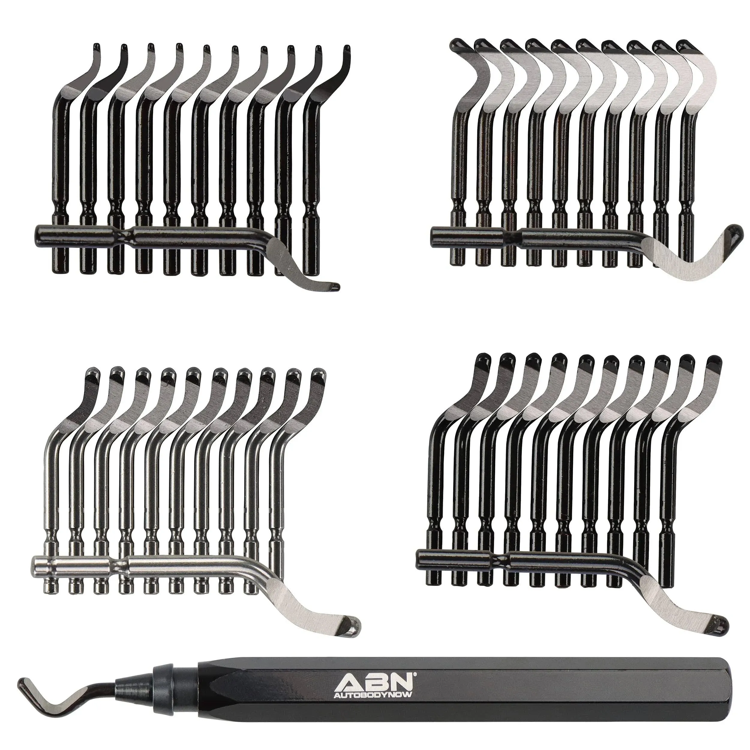 ABN Metal Deburring Tool for Resin or Plastic - 42 Pc Deburring Tools for Metal