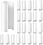 Jetec 32 Piece Summer Clamp for PVC Pipe Greenhouses, Row Covers, Pool Cover Clips, Shelters, Bird Protection, 2.4 Inch Long(White, for 1/2 Inch PVC Pipe)