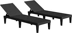 Greesum Outdoor Chaise Lounge Set of 2