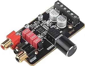 DROK 12V Amplifier Board, 15W+15W 2.0 Dual Channel Audio Amplifier Board Pam8620 DC 8-26v 24V Digital Stereo Amp Module Class D Mini Power Amplify