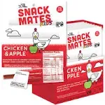 The New Primal Snack Mates Chicken & Apple Sticks, Gluten Free Healthy Snacks for Kids, Low Sugar High Protein Back to School Snacks, Mini Paleo Jerky Meat Stick, 7g Protein, 60 Calories, 40 Pack