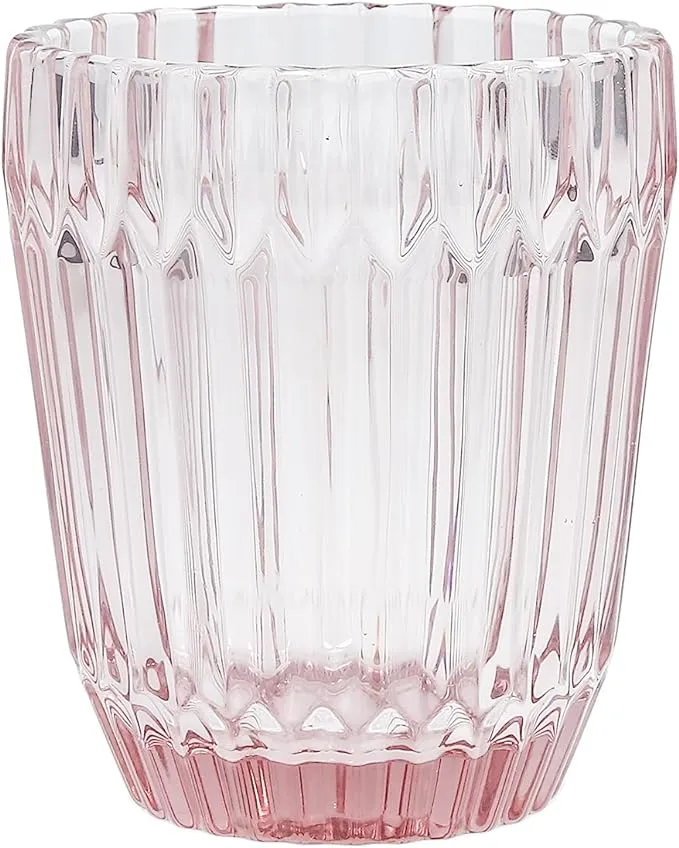 Fortessa Archie DOF Glass Set of 6, 12.5 Ounce, Pink