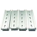 T&G 20 Pieces 5" DIN Rail Slotted Aluminum Rohs 5 Inches Long 35mm Wide 7.5mm High