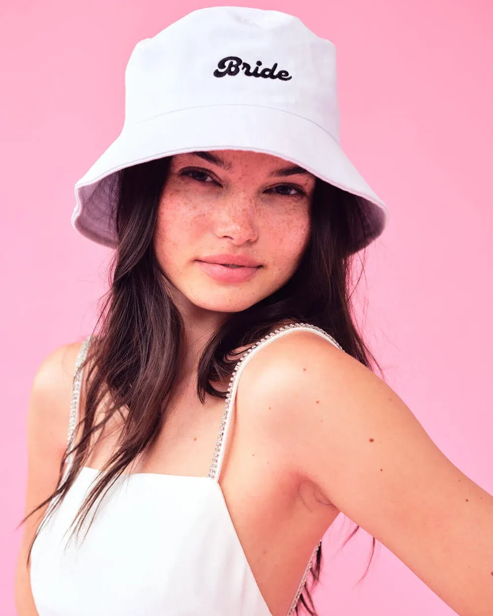 Bride bucket hat