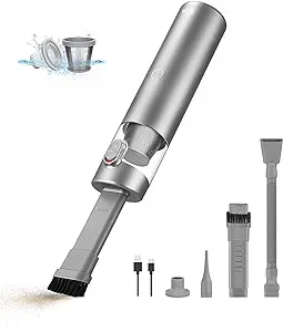 Brigii 3 in 1 Handheld Vacuum Cleaner, Cordless Car Vacuum for Small Messes, Hand Vacuum & Air Duster & Hand Pump, Mini Vacuum for Crevices, Keyboard Cleaner, USB Rechargeable-M1 (Used - Very Good)