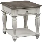 Magnolia Manor White End Table - 244-OT1020