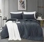 Queen Size Duvet Cover - 3 Piece Bedding Set (1 Duvet Cover & 2 Pillow Cases) Soft Prewashed Comforter Cover w/Zipper Closure & Corner Ties - No Comforter (90" X 90", Clay Terracotta)