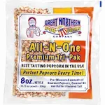 Case of 24 Premium 8 Oz Kettle Popcorn Portion Packs Tri-Pack Machine Stove Top