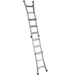 14 Ft. Reach Height Multi-Position Ladder Silver