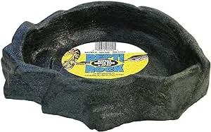 Zoo Med Reptile Rock Water Dish, X-Large, Assorted colors