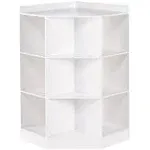 RiverRidge - Kids 6-Cubby, 3-Shelf Corner Cabinet - White