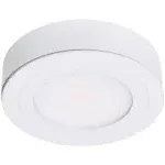 223412 Purevue 4000K LED Puck Light in a White Finish Metal Bright White