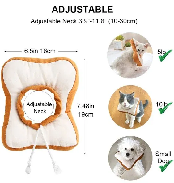 Amakunft Adjustable Cat Cone Collar Soft, Cat Recovery Collar, Cone for Cat After Surgery, Cat Neck Cone, Elizabethan Collar for Cat and Kitten