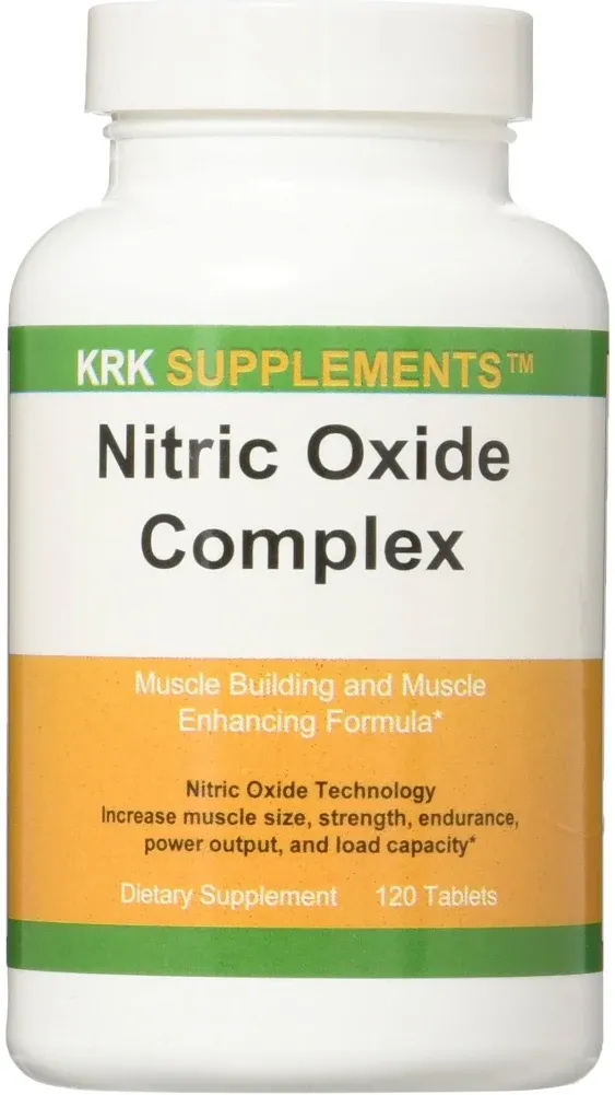 2 Bottles Nitric Oxide Complex 3500mg Per Serving L-Arginine HCL AAKG AKG Alpha Ketoglutarate Citrulline Malate 240 Total Capsules