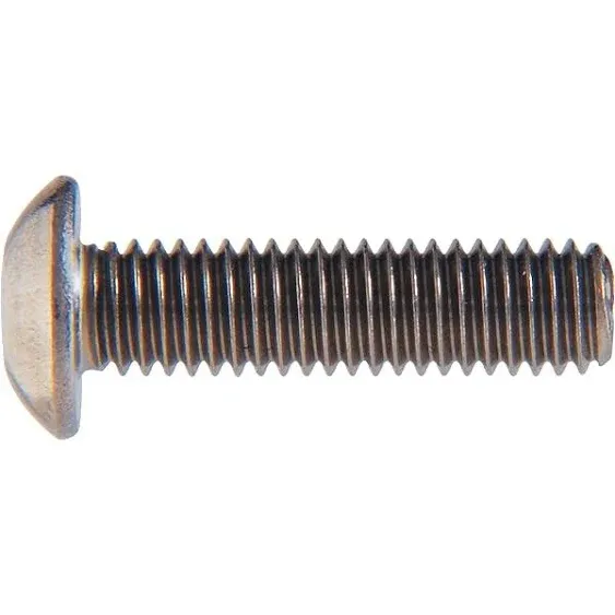 44020 3/8-16 x 1-1/2-Inch Button Socket Cap Screw, Stainless Steel, 4-Pack