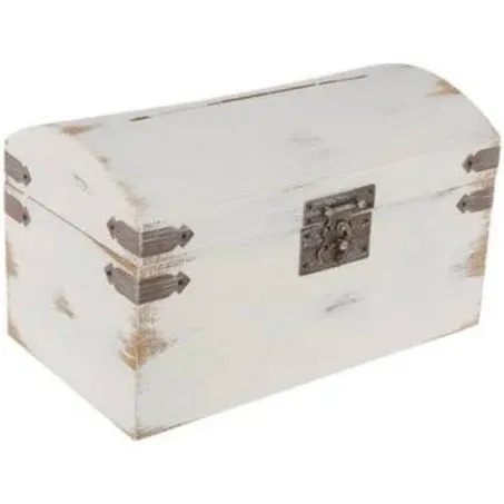 Antique White Wedding Card Box