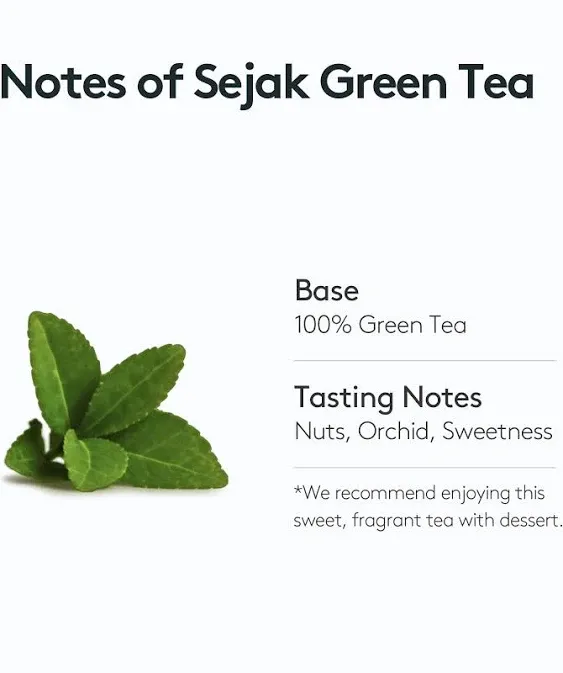 OSULLOC Sejack Green Tea Korean Premium Pyramid Tea Bags