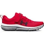 Under Armour Boys' Pre-School Assert 10 AC Running Shoes - Red, 2