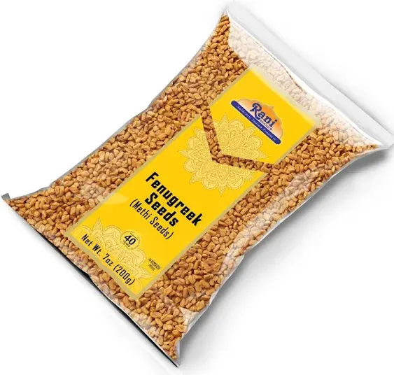 Rani Fenugreek (Methi) Seeds Whole 7oz (200g) Trigonella foenum graecum ~ All Natural | Vegan | Gluten Friendly | Non-GMO | Kosher | Indian Origin