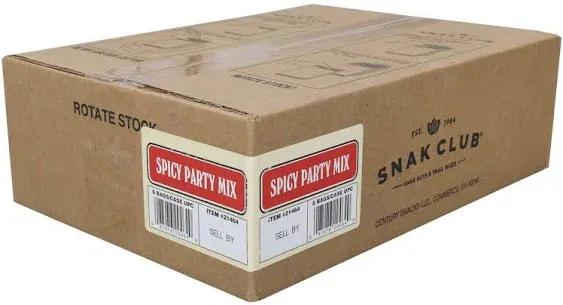 Snak Club Spicy Party Snack Mix, 6.75 Ounce (Pack of 6)