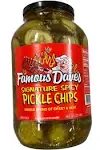 Famous Dave's Signature Spicy Pickle Chips - 64 oz jar