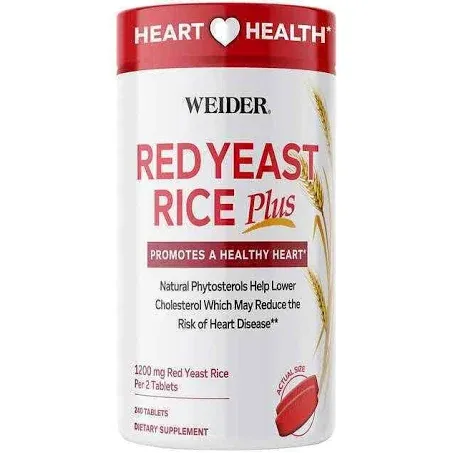 Weider Red Yeast Rice Plus Tablets