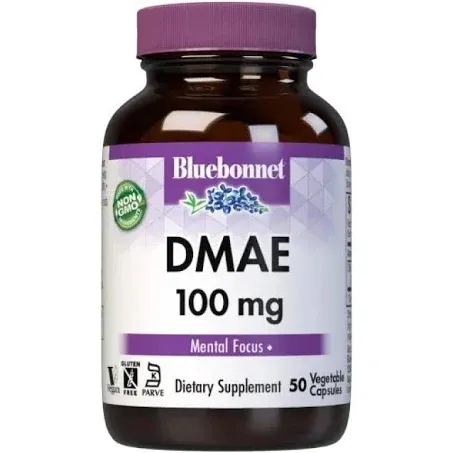 Bluebonnet Dmae 100 mg 50 Veg Capsules