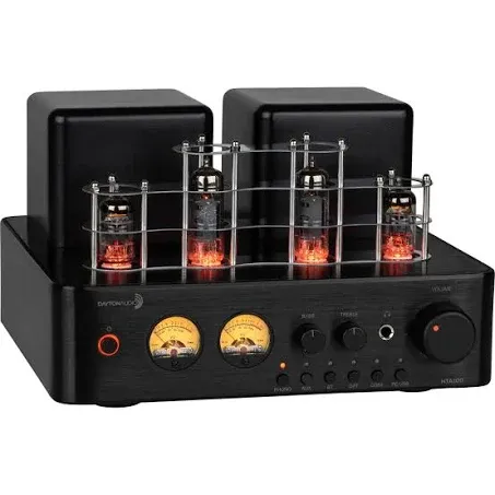 Dayton Audio HTA100BT Stereo Tube Amplifier with Bluetooth USB Aux in