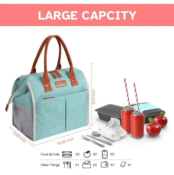 Lunch Bag for Women & Men Adult Insulated Lunch Box