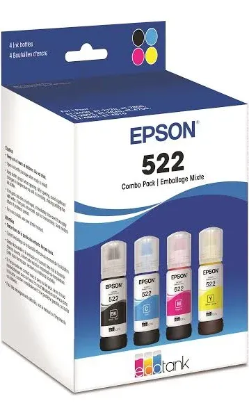 *Epson Ink Cartridges* (T522 T522120 T522220 T522320 T522420) Combo M/C/Y/BK