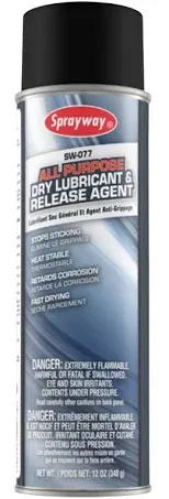 Sprayway - All Purpose Dry Lubricant and Release Agent, 12 oz, Dozen