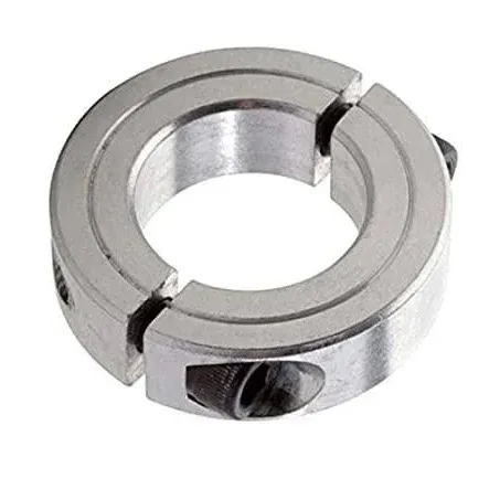 Summit Collars CA2-125-1 Aluminum Double Split Clamping Collar, 1-1/4" Bore Size, 2-1/16" OD, with 1/4-28 x 3/4 Set Screw