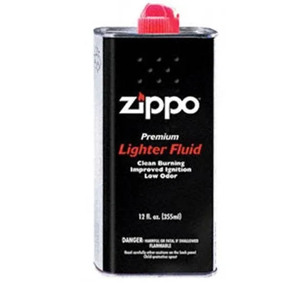 Zippo (1) 12 OZ. Fuel (1) Flint and (1) Wick Set