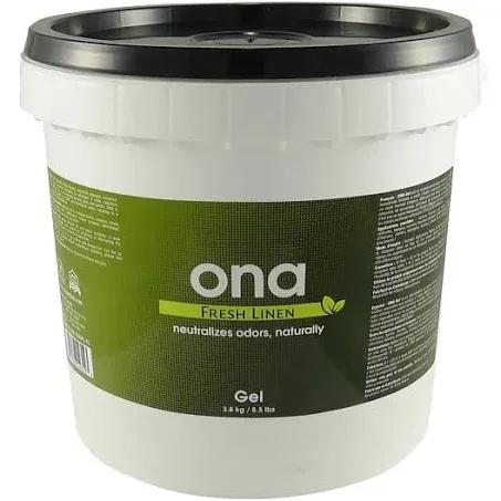 ONA Fresh Linen Gel 1 Gallon PAIL - odor air neautralizer control crystal pro