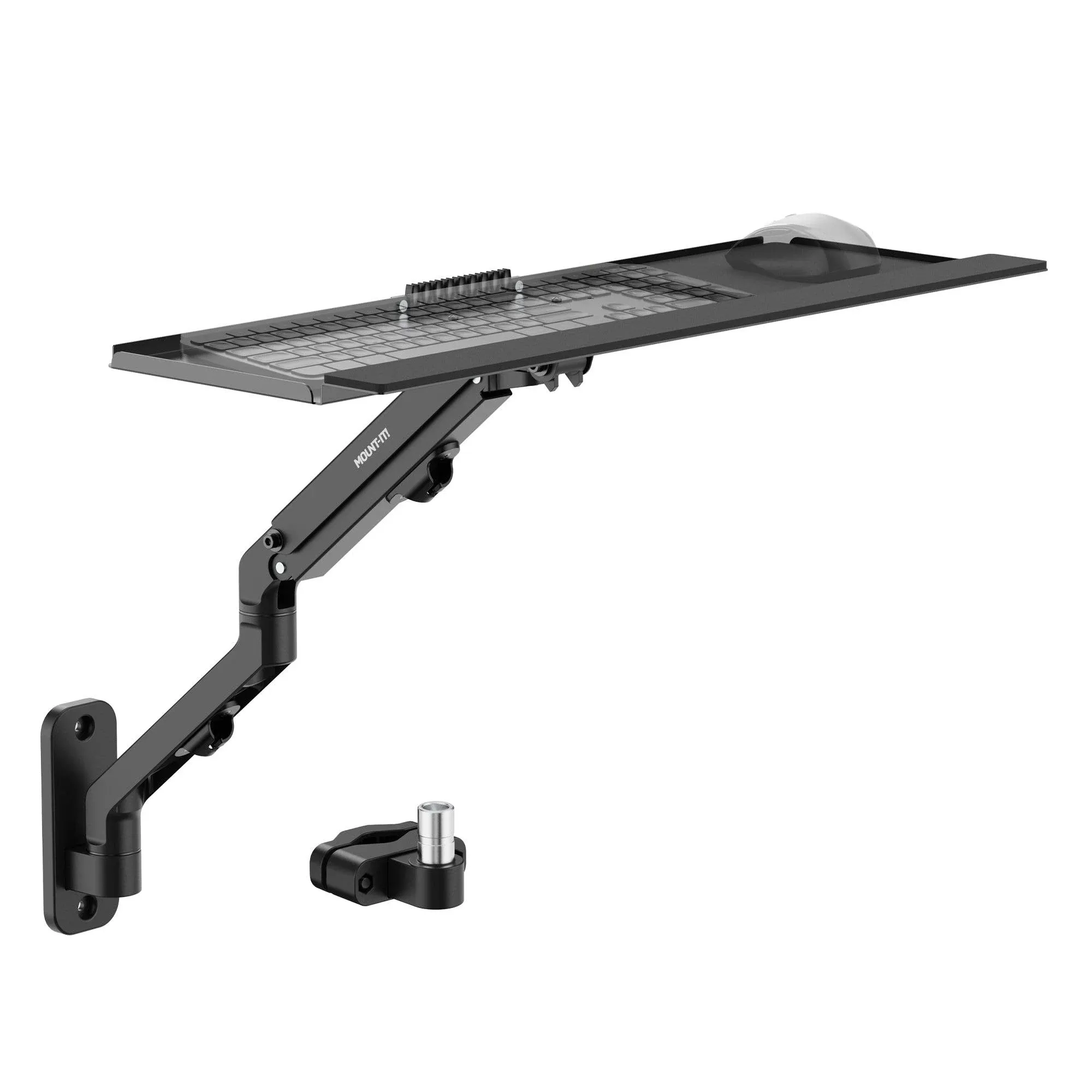 Mount-It! MI-1765KB Counterbalance Keyboard Tray Arm for Wall and Pole Mounting