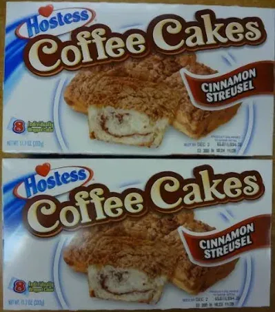 Hostess Cinnamon Streusel Coffee Cakes