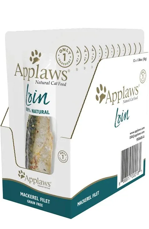 Applaws Limited Ingredient Whole Mackerel Loin Cat Treat, 1 ct