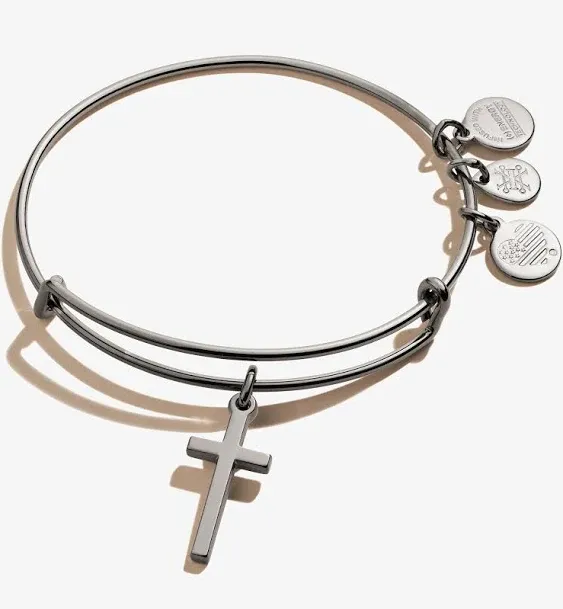 Alex and Ani Cross Charm Bangle