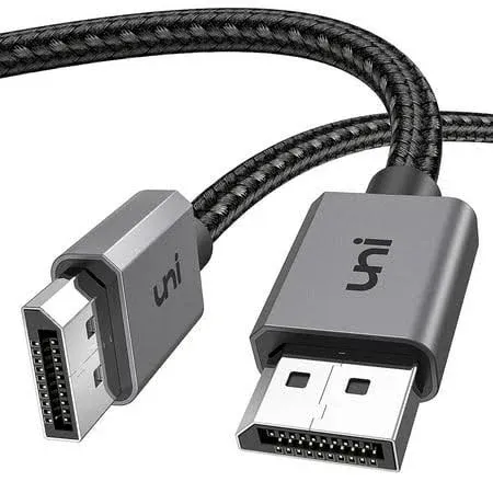 4k Displayport Cable 6.6ft, Uni DP to DP Cable 1.2 (4K@60Hz 2K@165Hz/144Hz ...