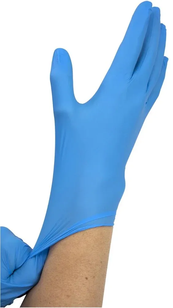 Safe-Touch Nitrile Exam Glove, Large, Blue - Box/100