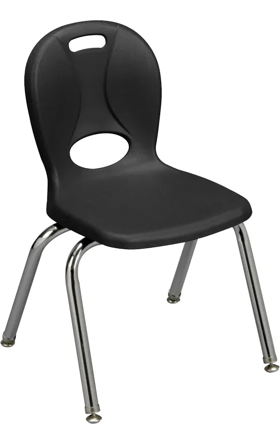 Learniture Structure Series School Chair, 18" Seat Height, Graphite, LNT-118-CSW-GT (Pack of 4)