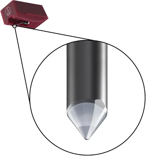 Audio-Technica - Audio Technica ATN95EX Replacement Stylus AT-LP5 - Maroon